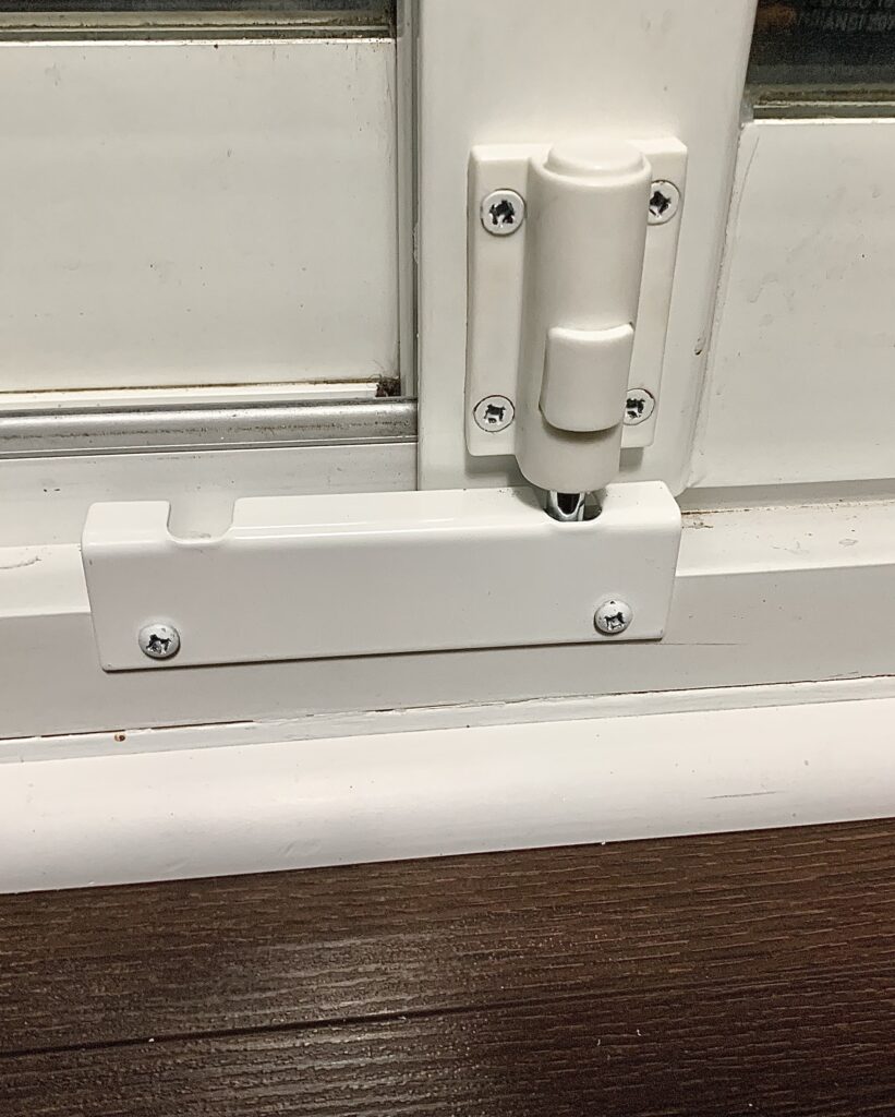 patio door foot lock