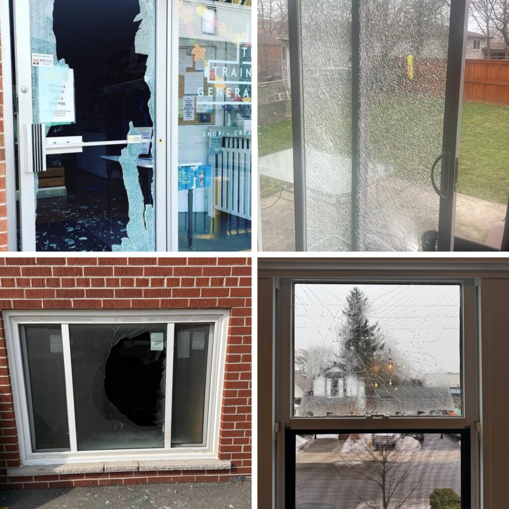 broken glass repair services greater Toronto area