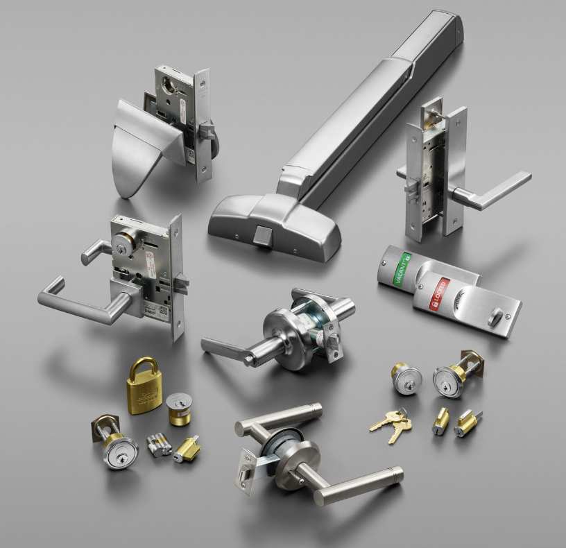 various commercial door hardware for replacement 
