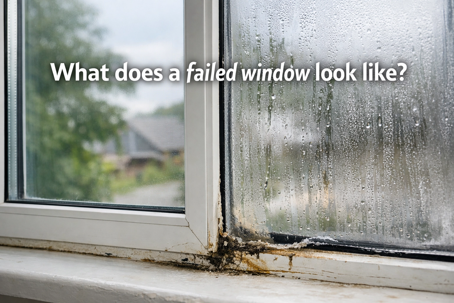 What does a failed window look like