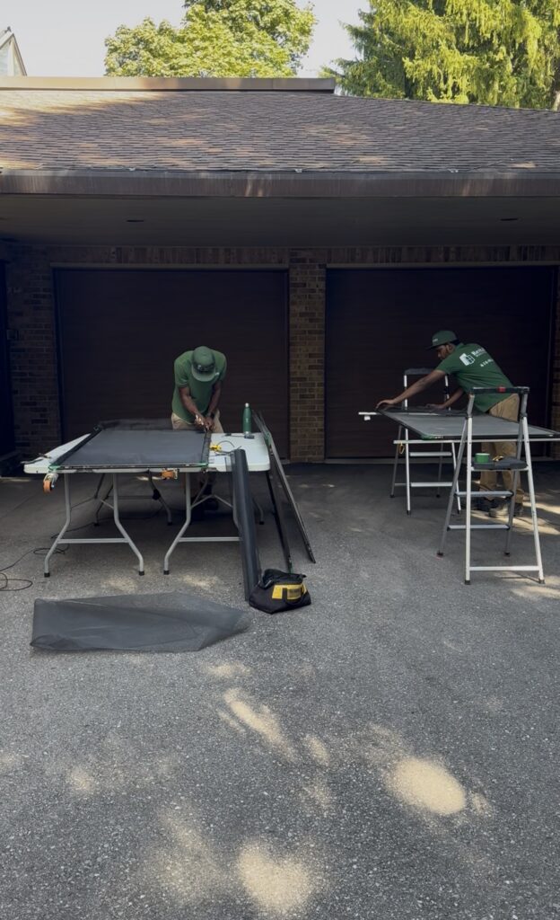 Screen door mesh repair and replacement services provided across the GTA.